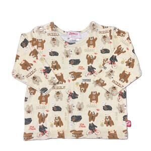 Zutano Baby Long-Sleeve Bears Shirt 0-6 months